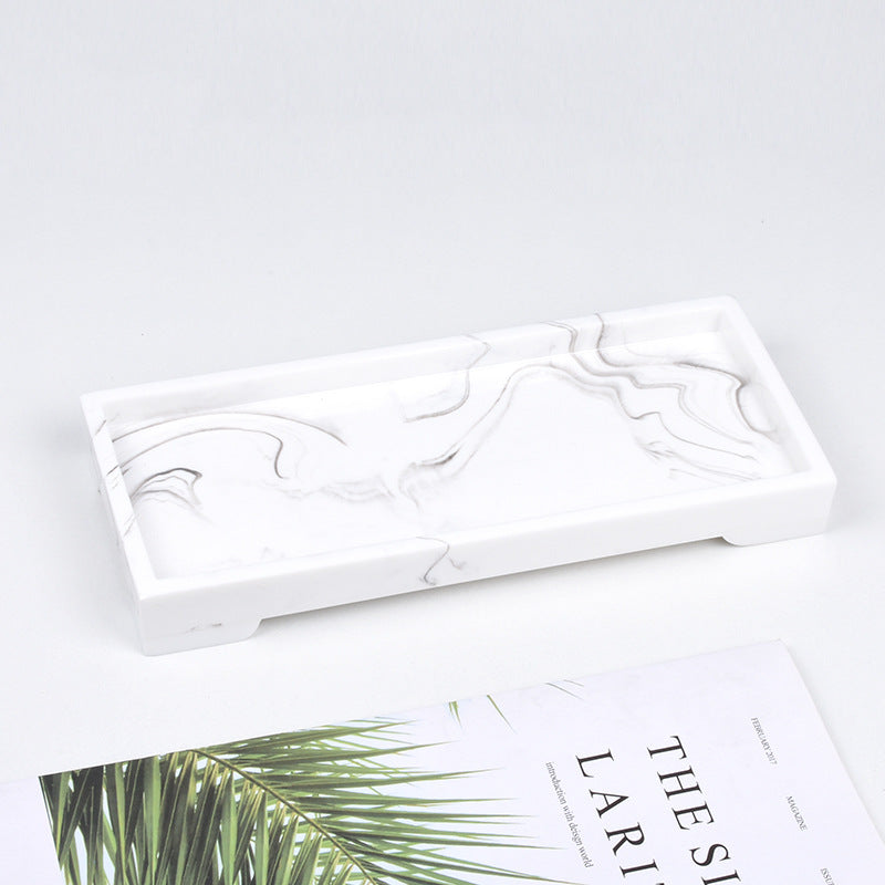 Marble Resin Tray - Decorative Serving Platter