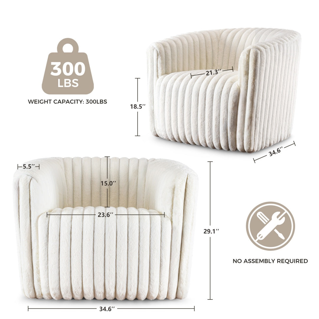 Single Sofa, A Soft Touch Casual Sofa That Can Rotate 360 Degrees