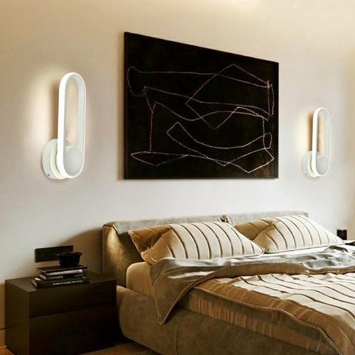 Rotatable LED Wall Lamp - Modern Acrylic Bedroom Sconce