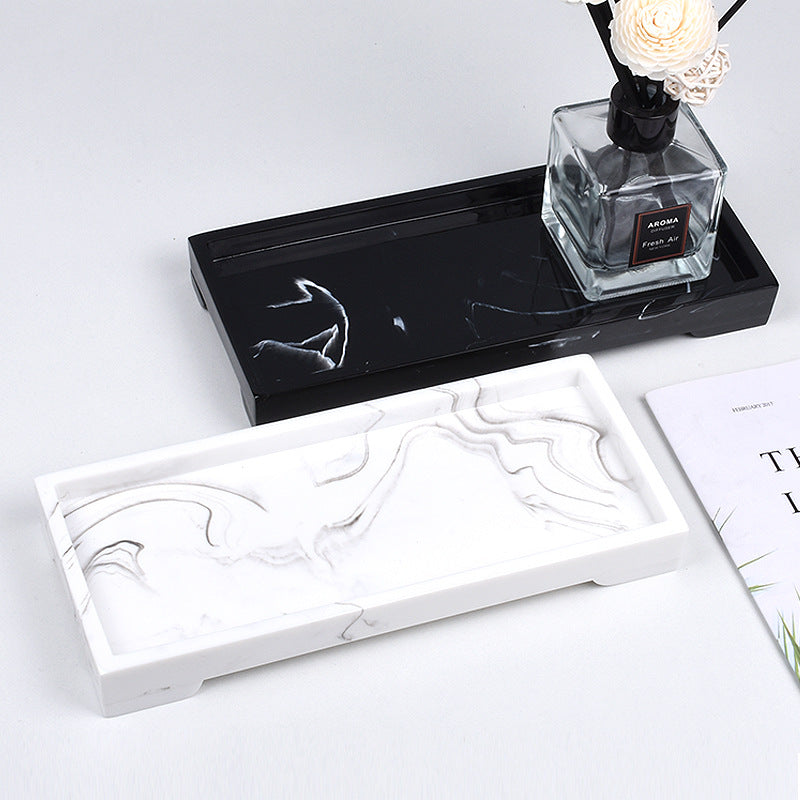 Marble Resin Tray - Decorative Serving Platter