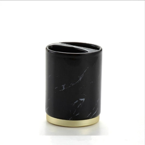 Premium Ceramic Bathroom Accessory Set - 4-Piece Spa Collection