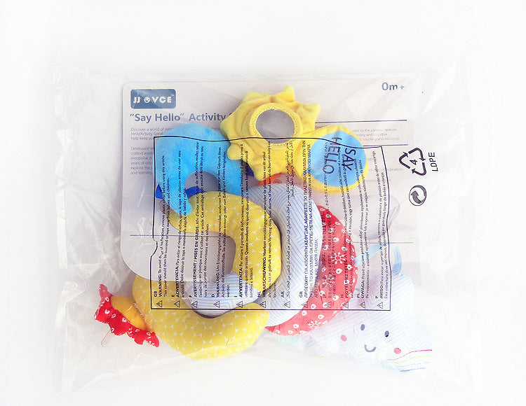 Rattle Toy Star Moon Stroller Pendant