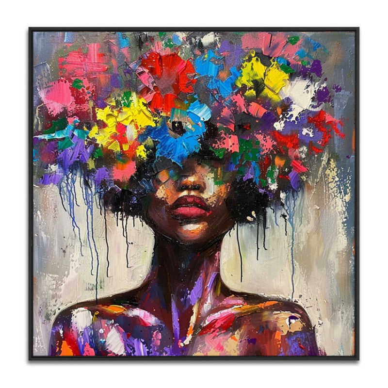 Colorful Fashion Mystical Floral Woman