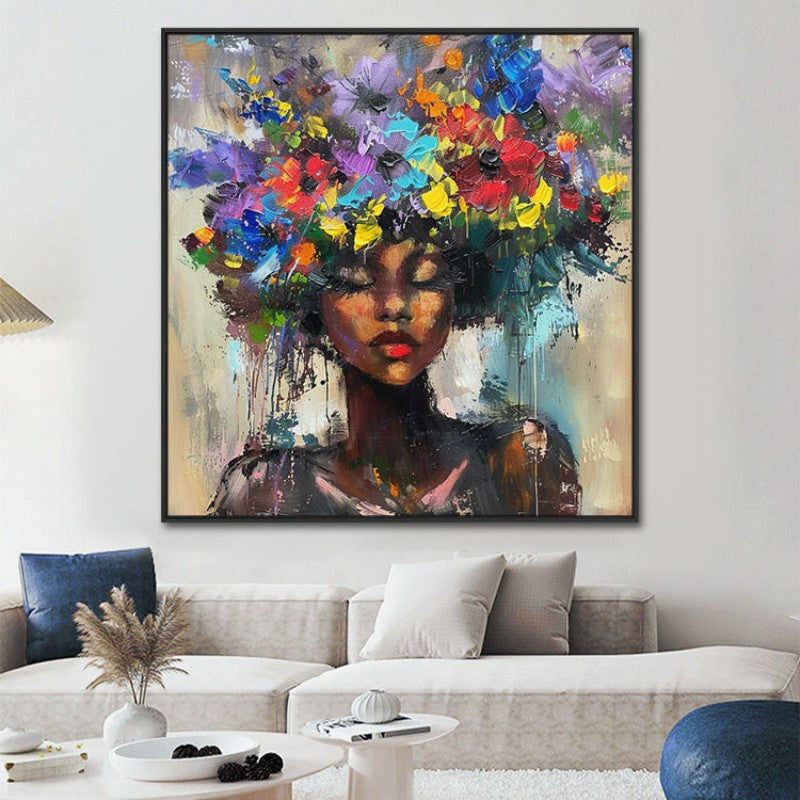 Colorful Fashion Mystical Floral Woman