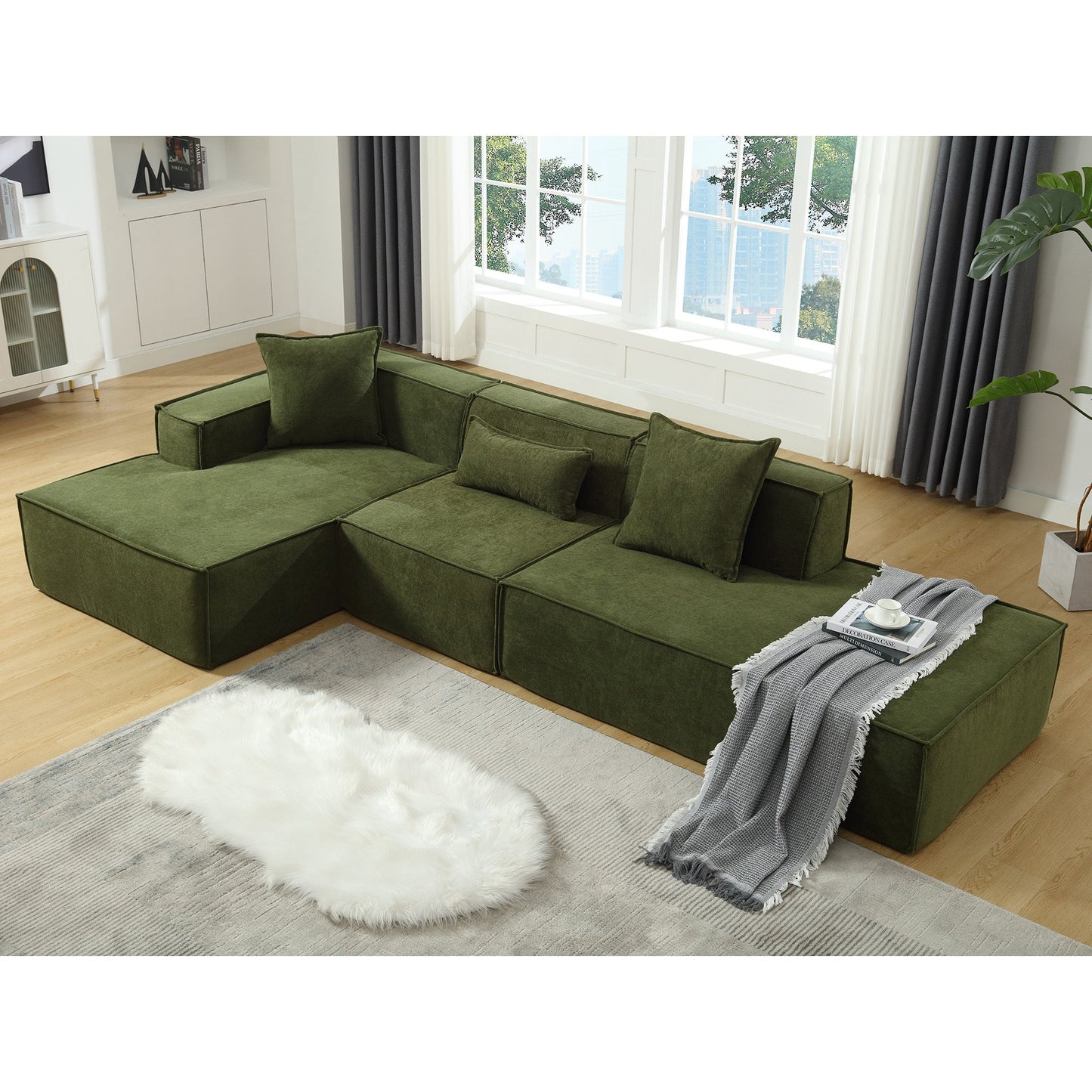 Modular Living Room Sofa Set - Modern Minimalist Design
