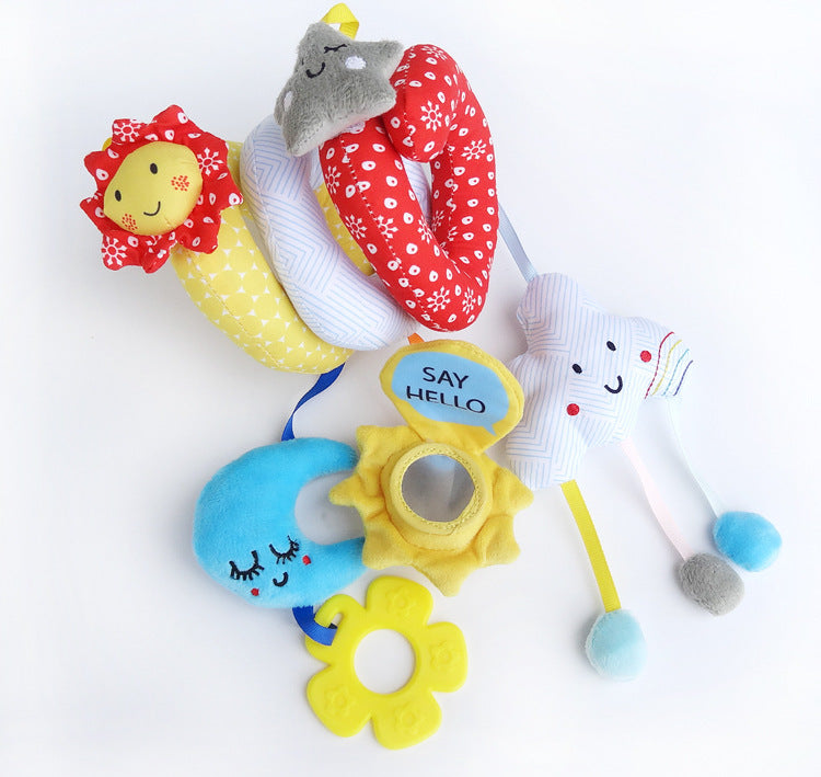 Rattle Toy Star Moon Stroller Pendant