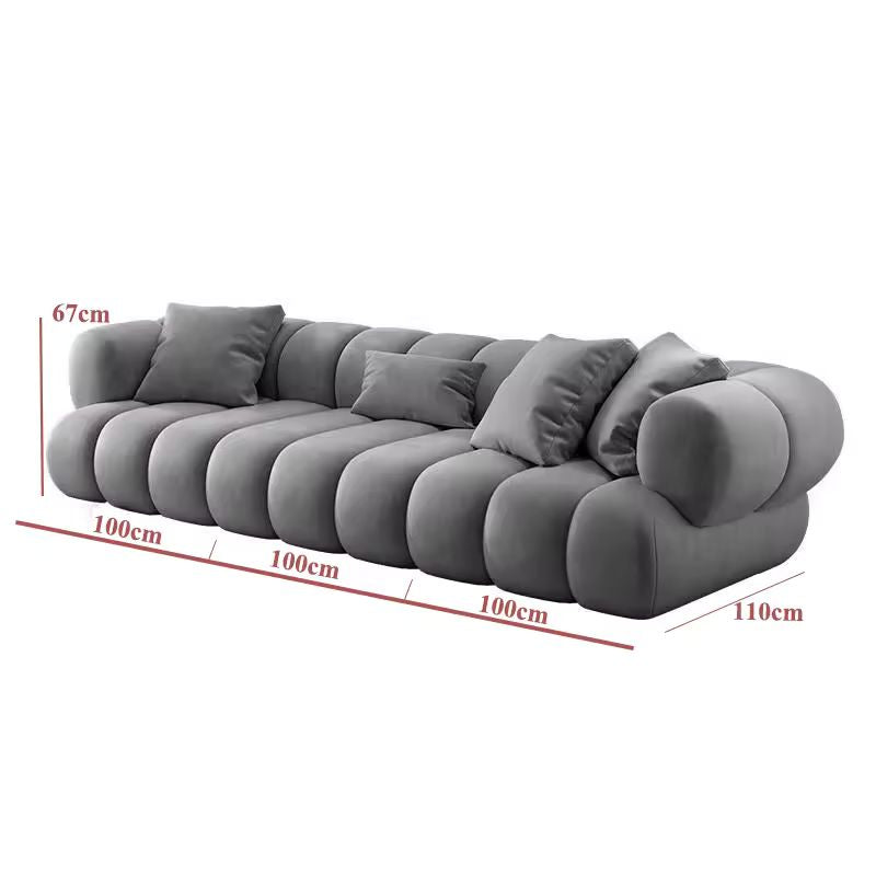 Modern Velvet L Shape Sectional Sofa Couch Set