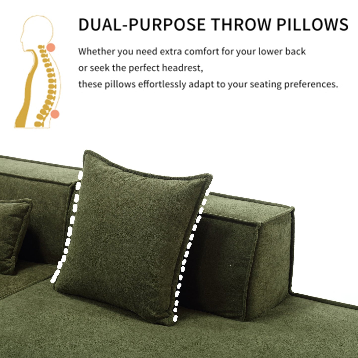 Modular Living Room Sofa Set - Modern Minimalist Design