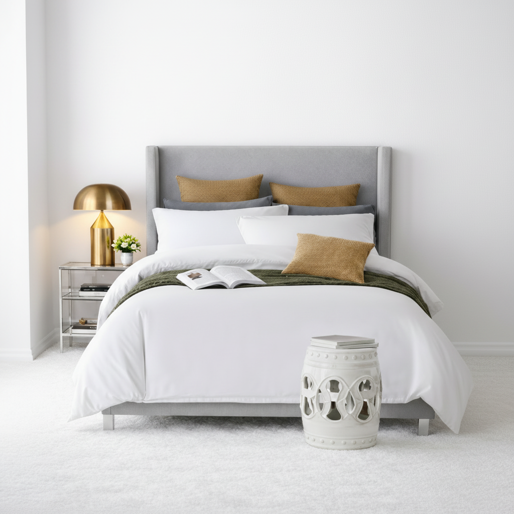 Cotton satin bedding