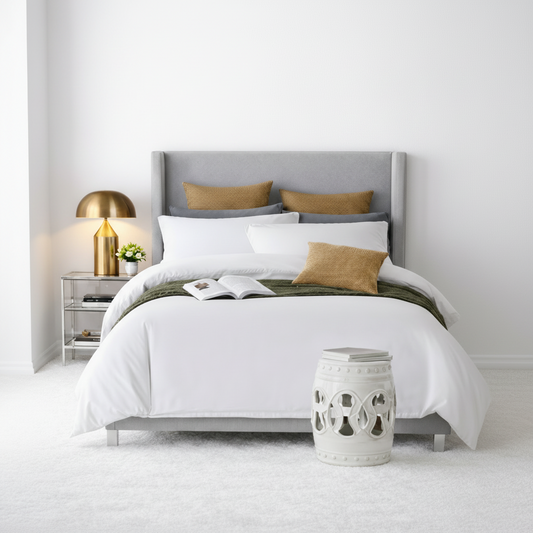 Cotton satin bedding