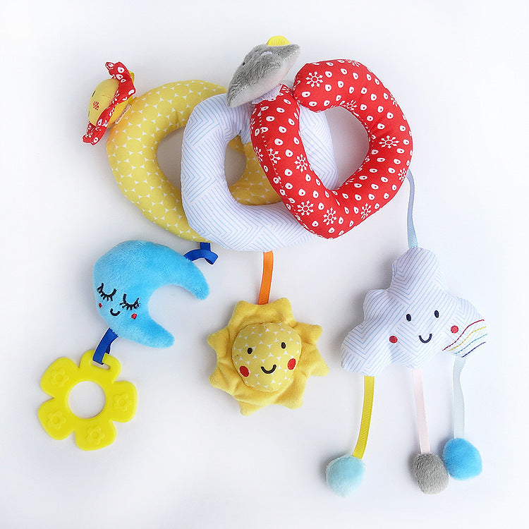 Rattle Toy Star Moon Stroller Pendant