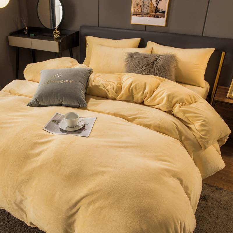 Luxury Flannel Bed Set - Double | Thick & Cozy 3-Piece Bedding