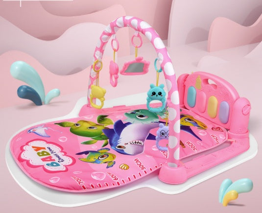 Baby Play Mat with Piano Keyboard | Musical Activity Gym & Crawling Mat