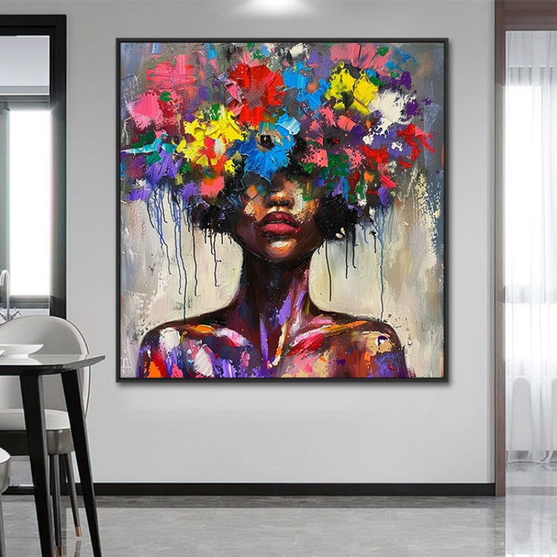 Colorful Fashion Mystical Floral Woman