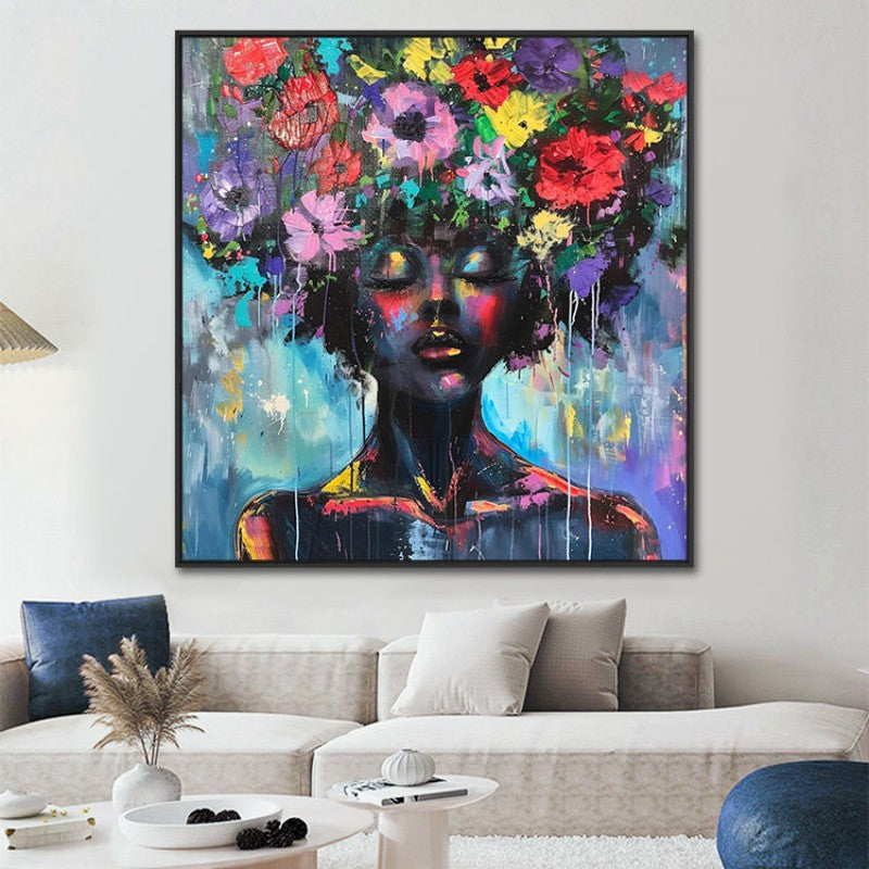 Colorful Fashion Mystical Floral Woman