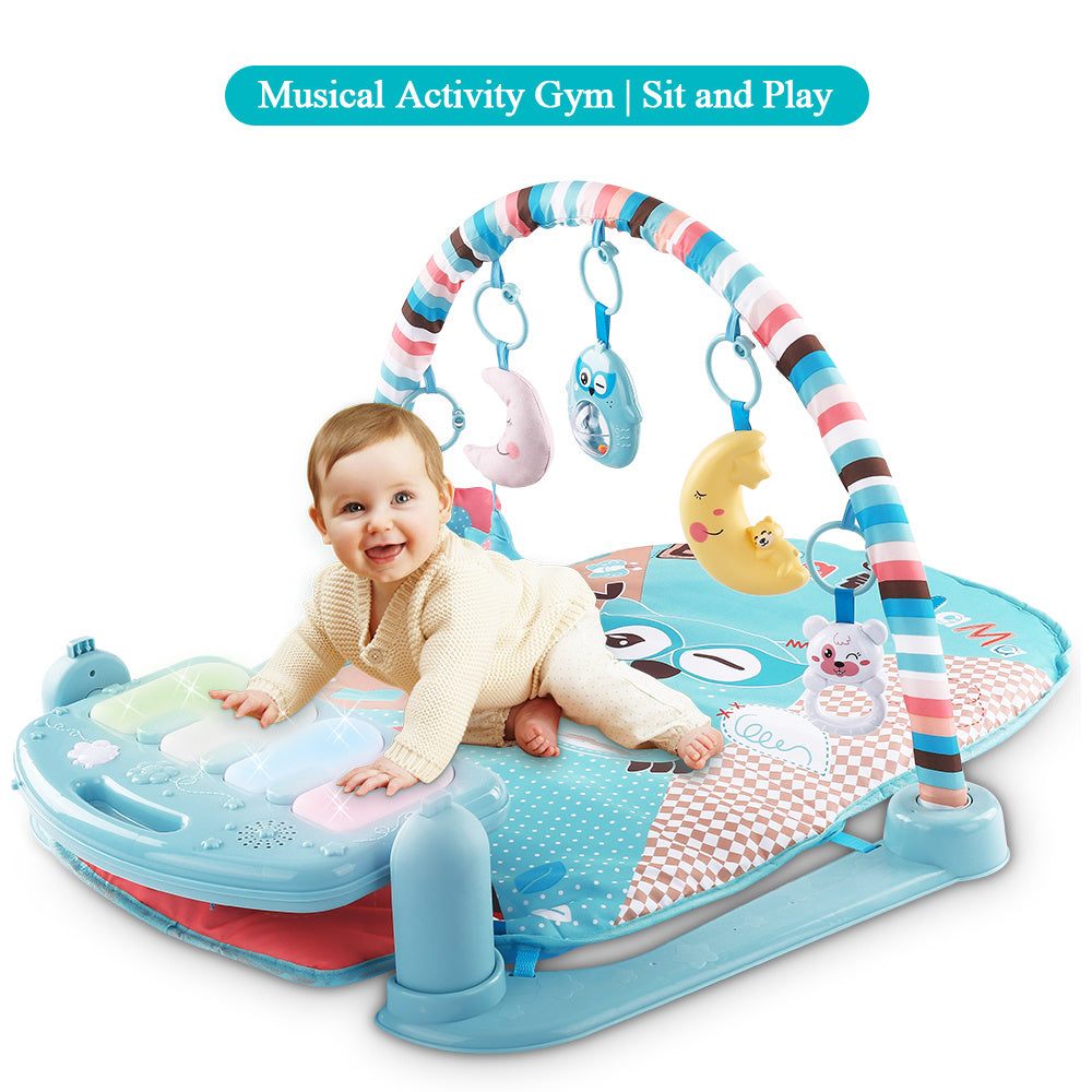 Baby Play Mat with Piano Keyboard | Musical Activity Gym & Crawling Mat