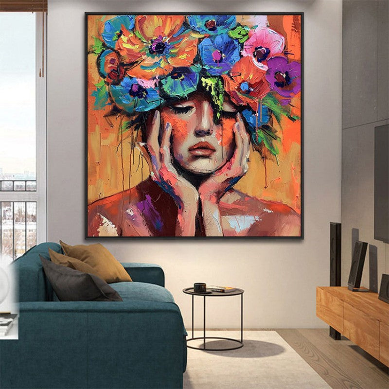 Colorful Fashion Mystical Floral Woman