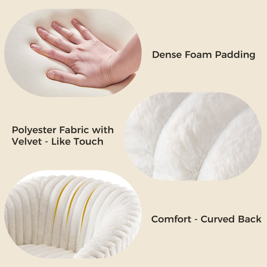 Single Sofa, A Soft Touch Casual Sofa That Can Rotate 360 Degrees